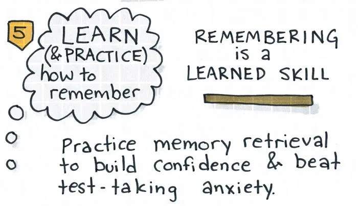 Remembering is a learned skill.