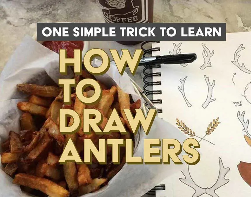 learn to draw antlers with this simple tutorial.