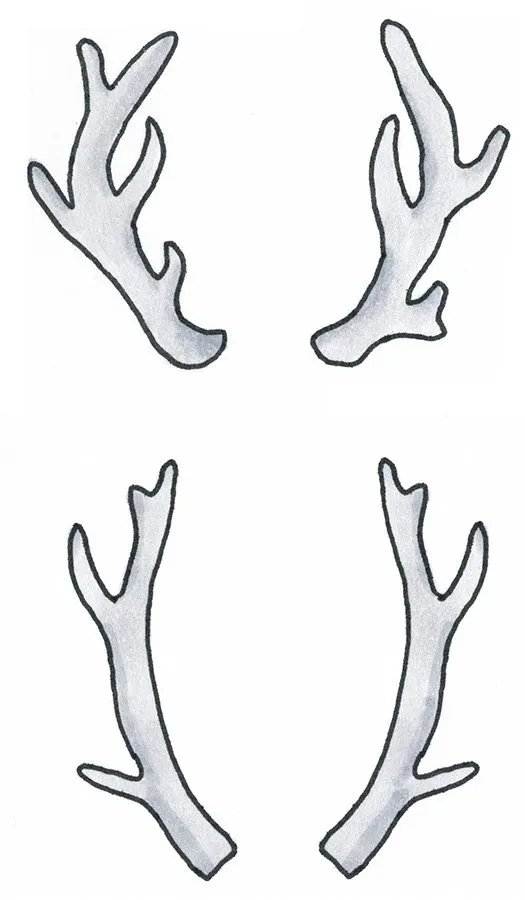 learn to draw antlers with this simple tutorial.