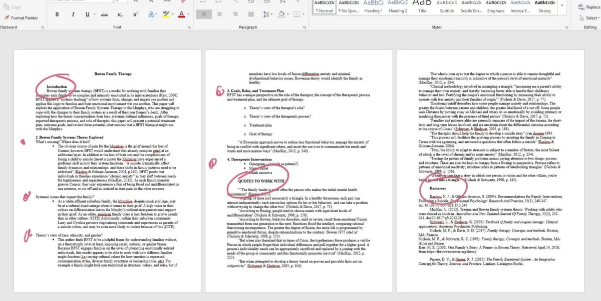 how to write a research paper illustrate with screenshots.