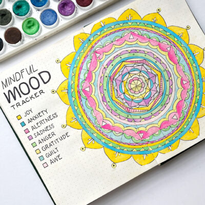 How to Use a Mandala Mood Tracker Bullet Journal Layout